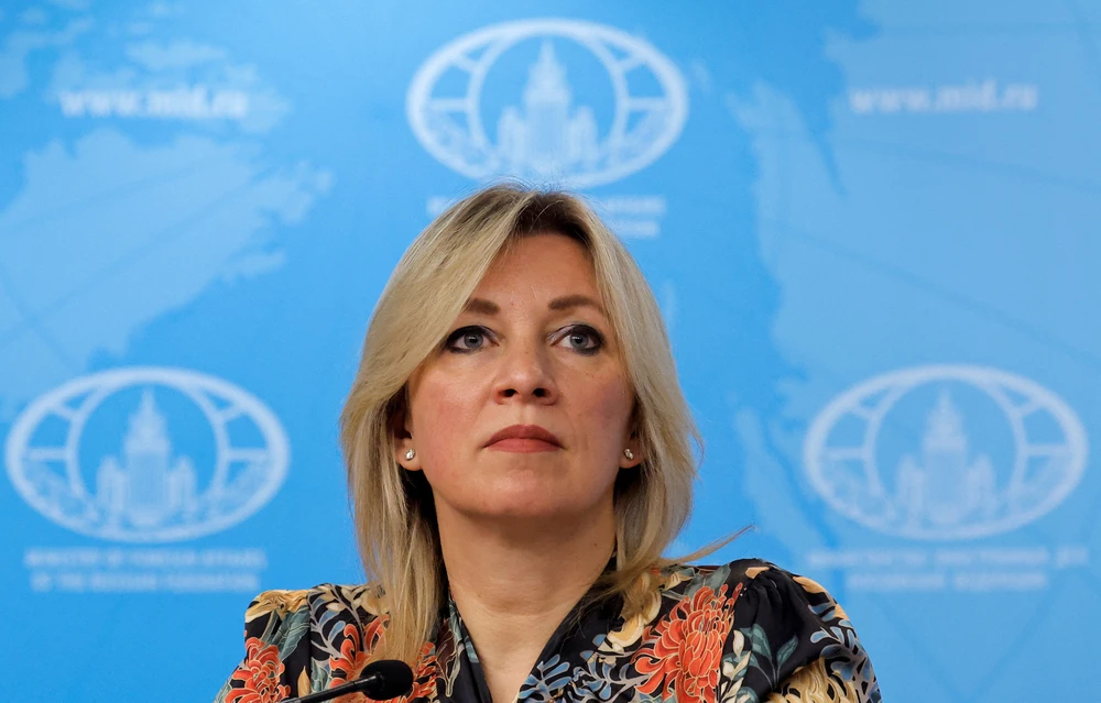 Người phát ngôn Bộ Ngoại giao Nga - bà Maria Zakharova. Ảnh: REUTERS