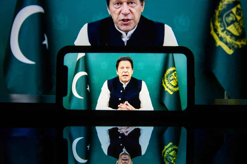 Cựu Thủ tướng Imran Khan. Ảnh: BLOOMBERG