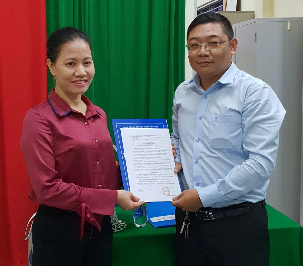 Bổ nhiệm phó trưởng phòng công chứng số 7 