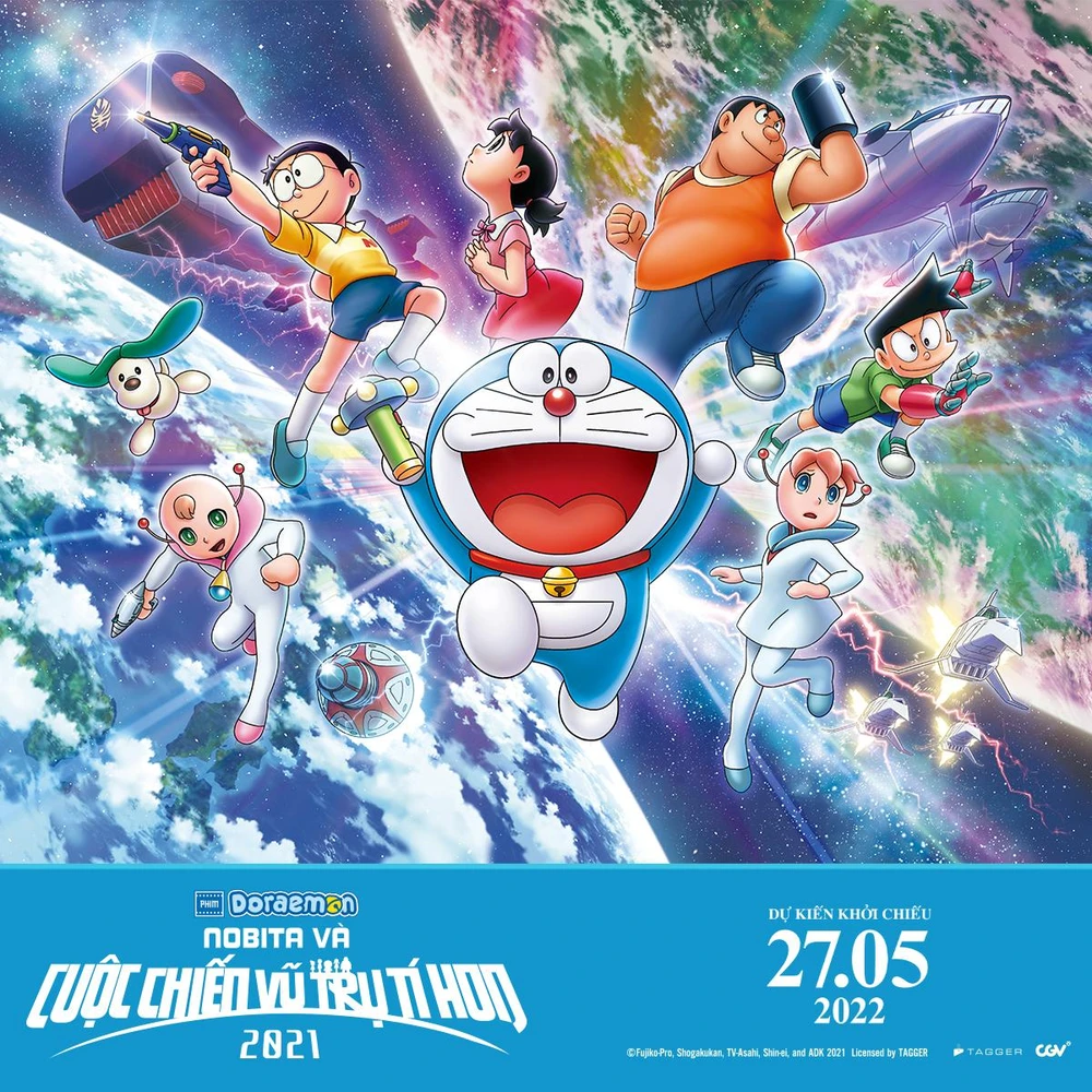 Poster 'Phim điện ảnh Doraemon: Nobita và cuộc chiến vũ trụ tí hon 2021'