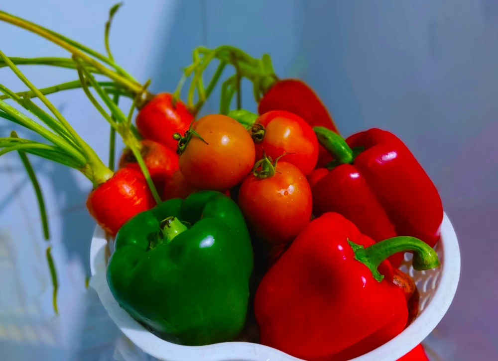 Trái cây và rau củ rất giàu chất xơ. Ảnh: NHẬT LINH