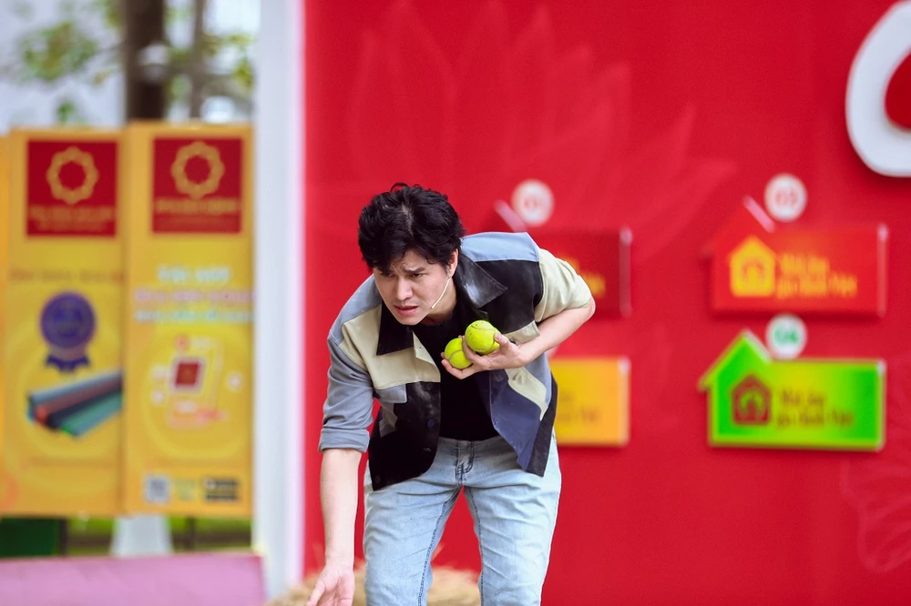 MC Vũ Mạnh Cường xuất hiện với vai trò khách mời tại chương trình 'Mái ấm gia đình Việt'. Ảnh: GM