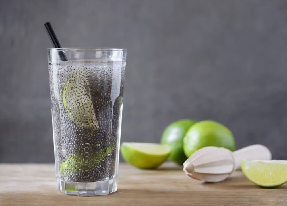 Chanh kết hợp với hạt chia có thể giúp giảm cân. Ảnh: Shutterstock