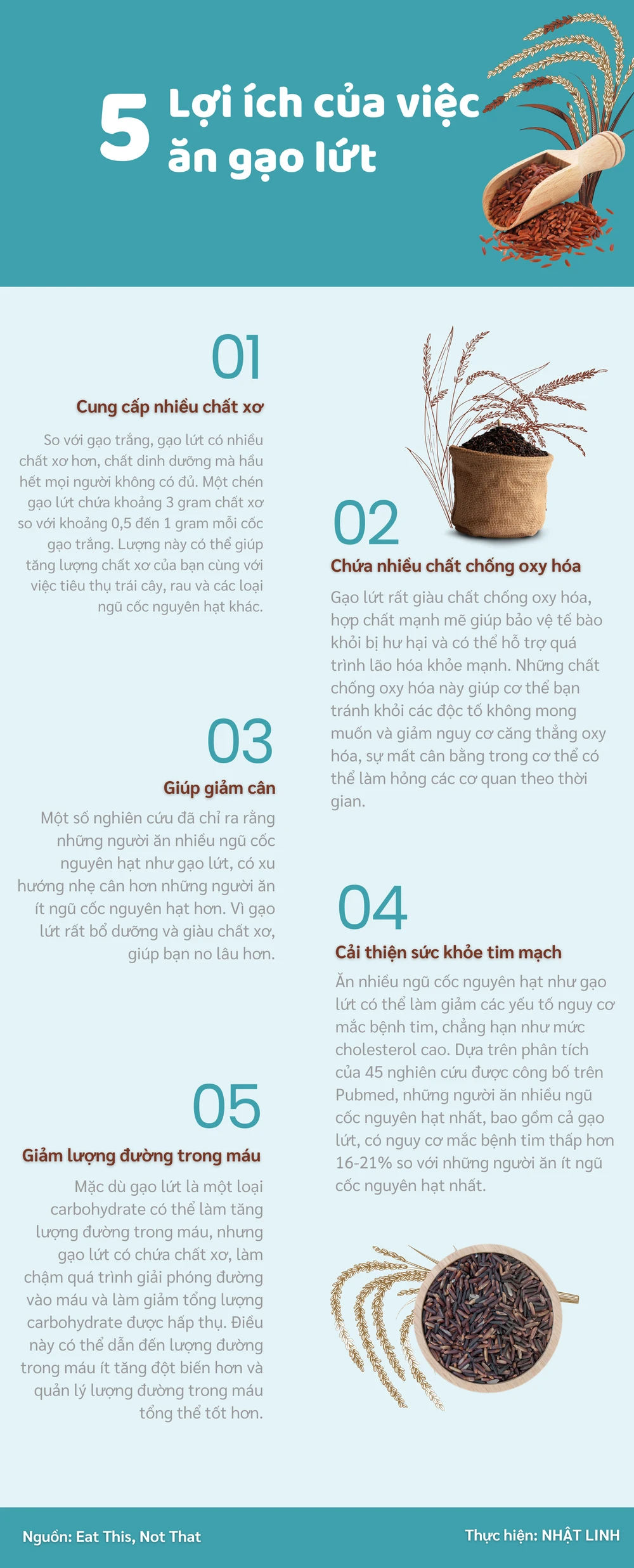 5 lợi ích của việc ăn gạo lứt