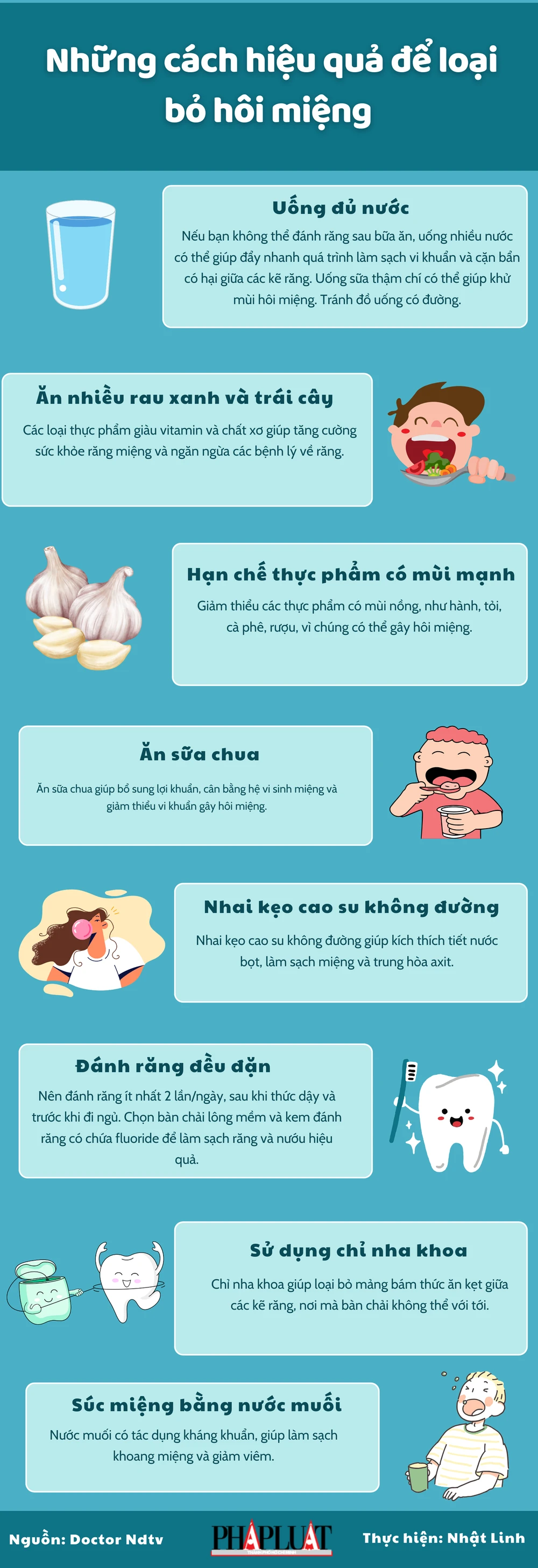 Những cách hiệu quả để loại bỏ hôi miệng