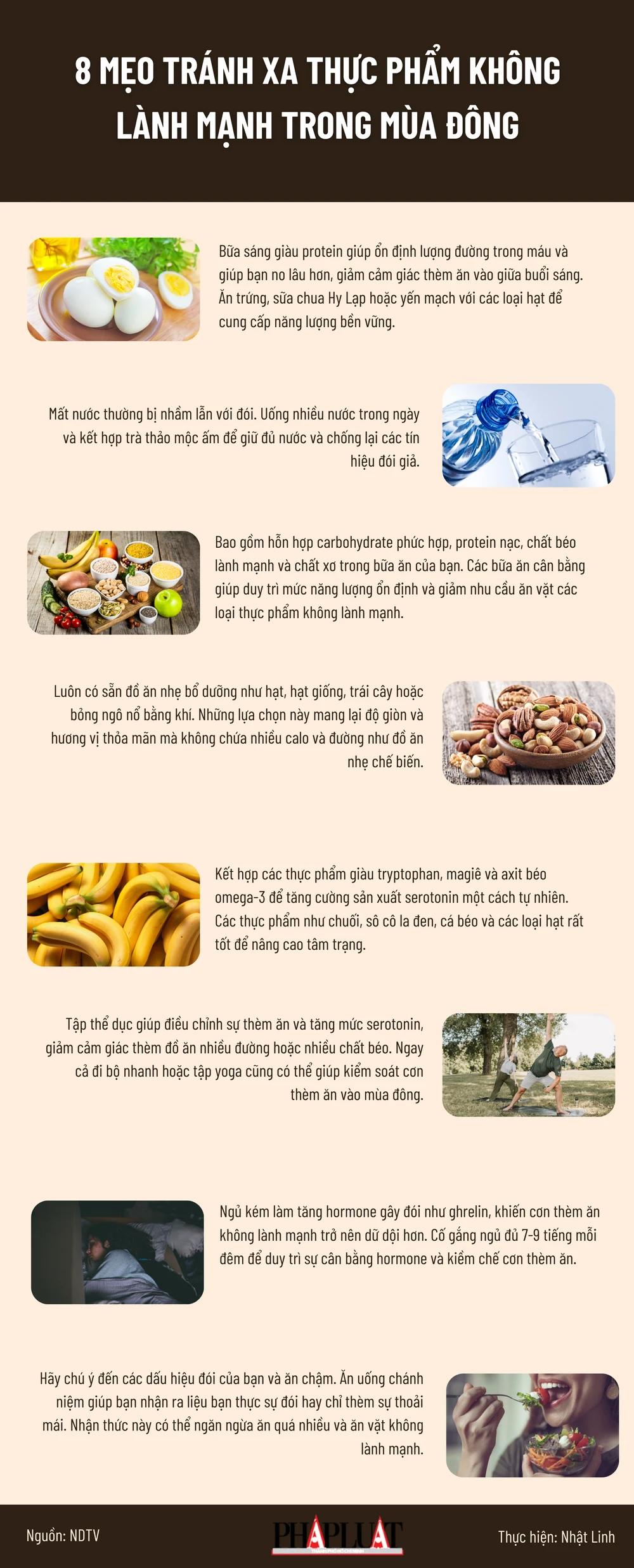 8 mẹo tránh xa thực phẩm không lành mạnh trong mùa đông