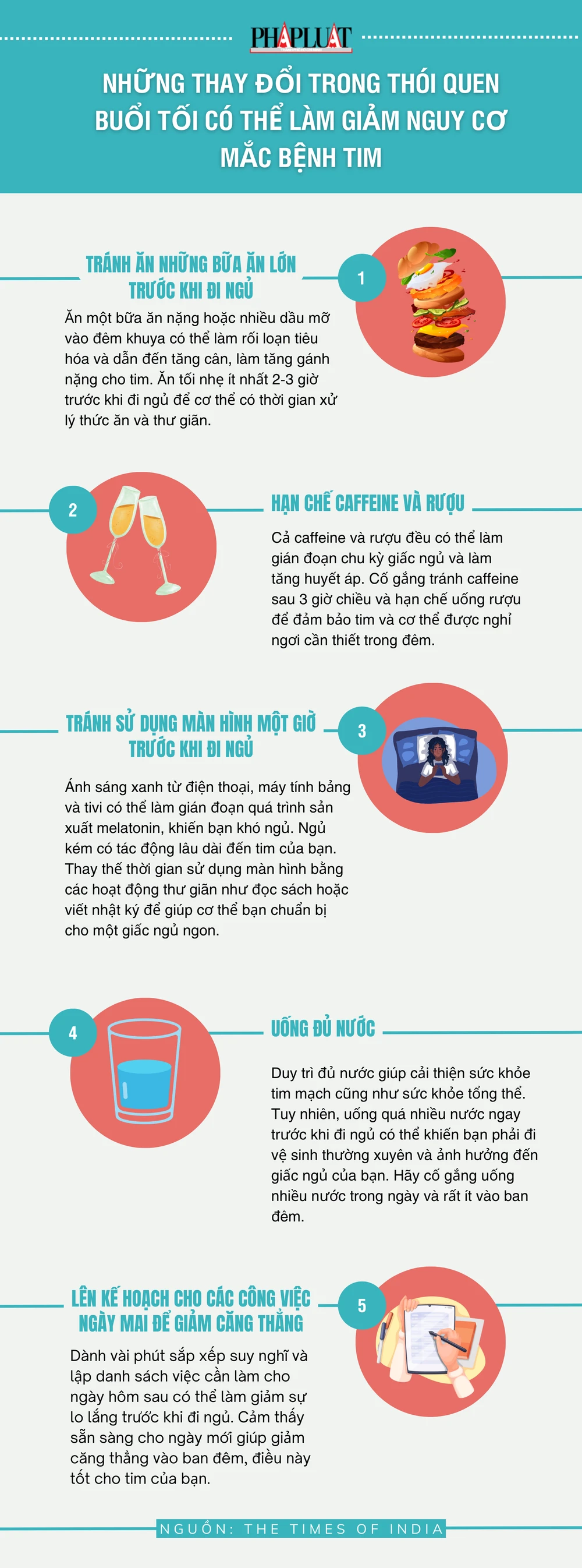 Những thay đổi trong thói quen buổi tối có thể làm giảm nguy cơ mắc bệnh tim