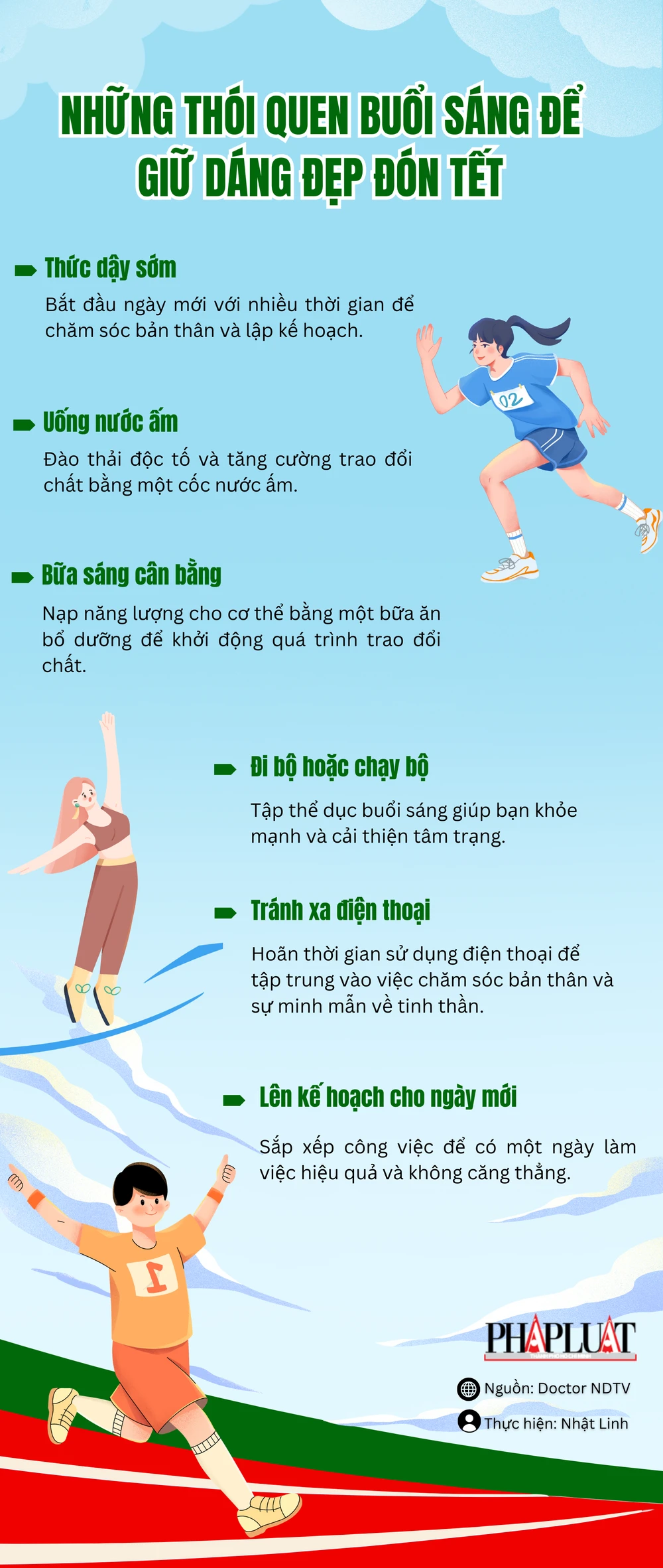 Những thói quen buổi sáng để giữ dáng đẹp đón Tết