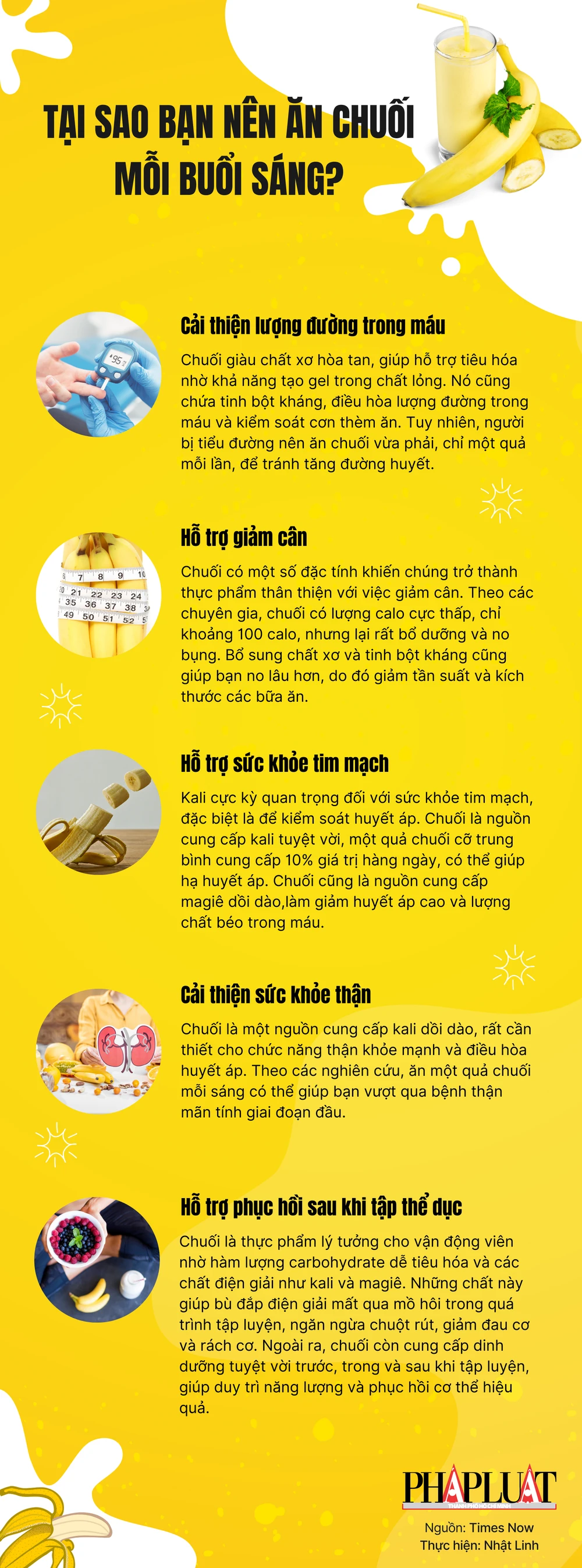 Tại sao bạn nên ăn chuối mỗi buổi sáng?