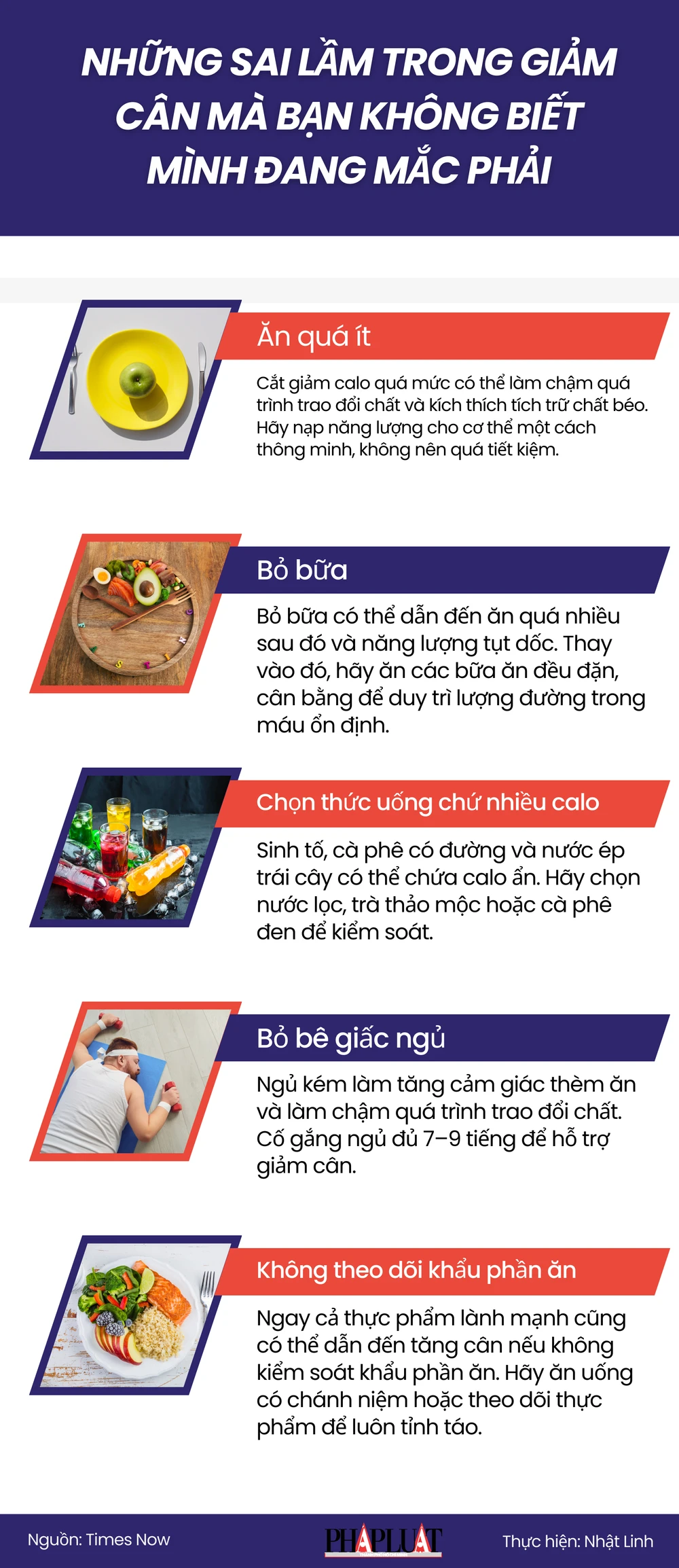 Những sai lầm trong giảm cân mà bạn không biết mình đang mắc phải