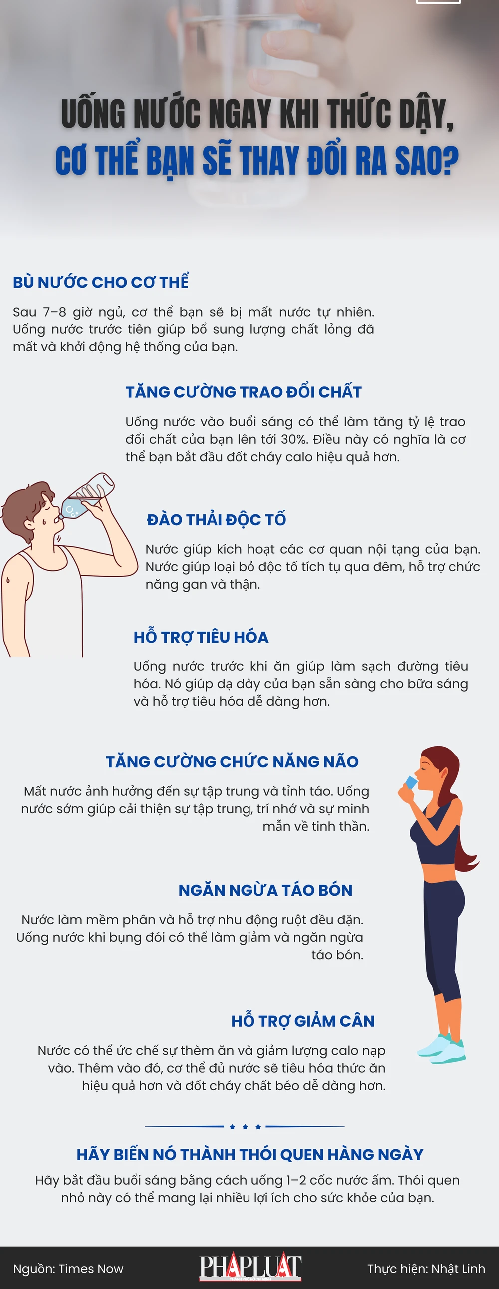 Uống nước ngay khi thức dậy, cơ thể bạn sẽ thay đổi ra sao?