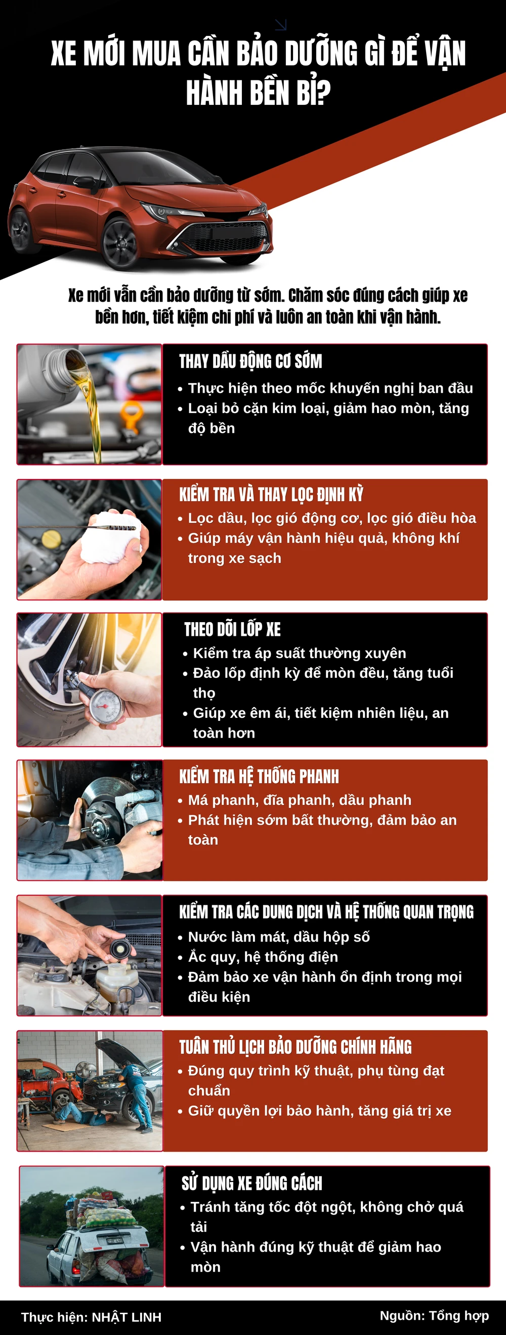 Xe mới mua cần bảo dưỡng gì để vận hành bền bỉ?