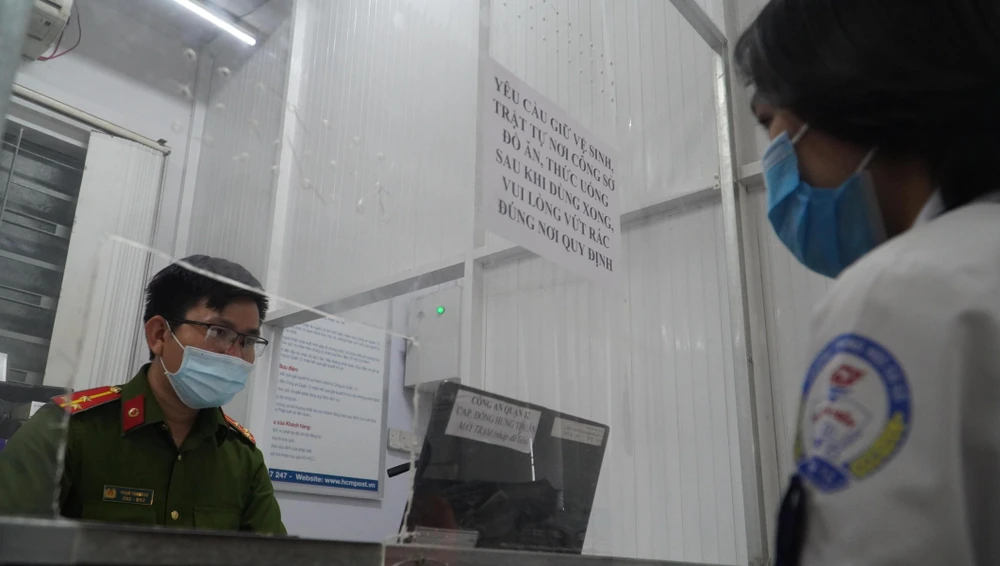 Đến nay đạt khoảng hơn 80% và chỉ tiêu đến ngày 30-4 hoàn thành 100% đảm bảo toàn bộ các em được cấp CCCD trong kỳ thi sắp tới. Ảnh: MINH TÂM