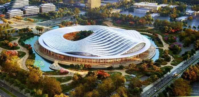 Trung tâm hội nghị - biểu diễn TP Hải Phòng sử dụng tôn Hòa Phát