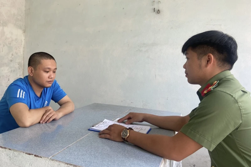 Nghi phạm Trần Văn Miên lấy tên giả là Thái và chấp nhận đi cai nghiện để lẫn trốn công an. Ảnh: H.H