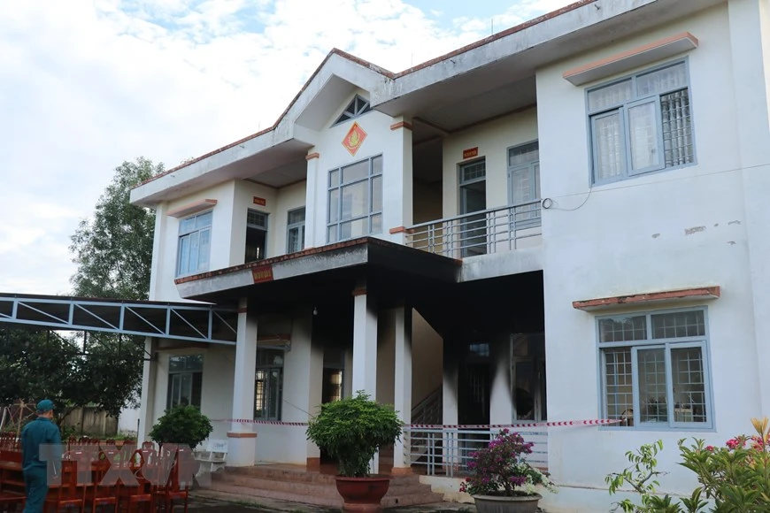 Trụ sở UBND xã Ea Ktur, huyện Cư Kuin. Ảnh: TTXVN