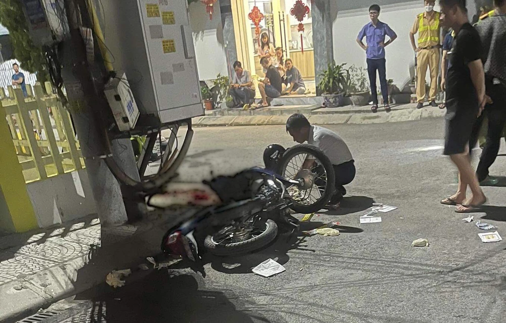 Hiện trường vụ tai nạn. Ảnh: Anh Vũ