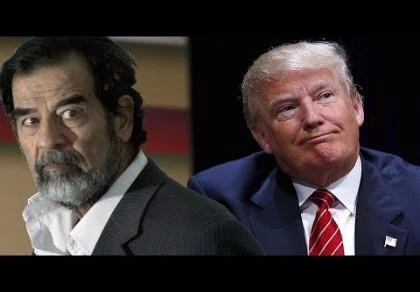 donald trump khen Saddam Hussein