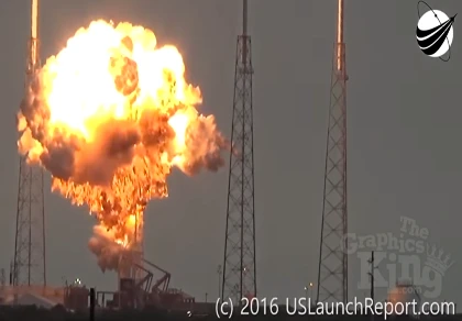 Tên lửa Falcon 9 bốc cháy