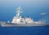 Tàu chiến Mỹ xuất hiện trên Biển Đông, thách thức Trung Quốc