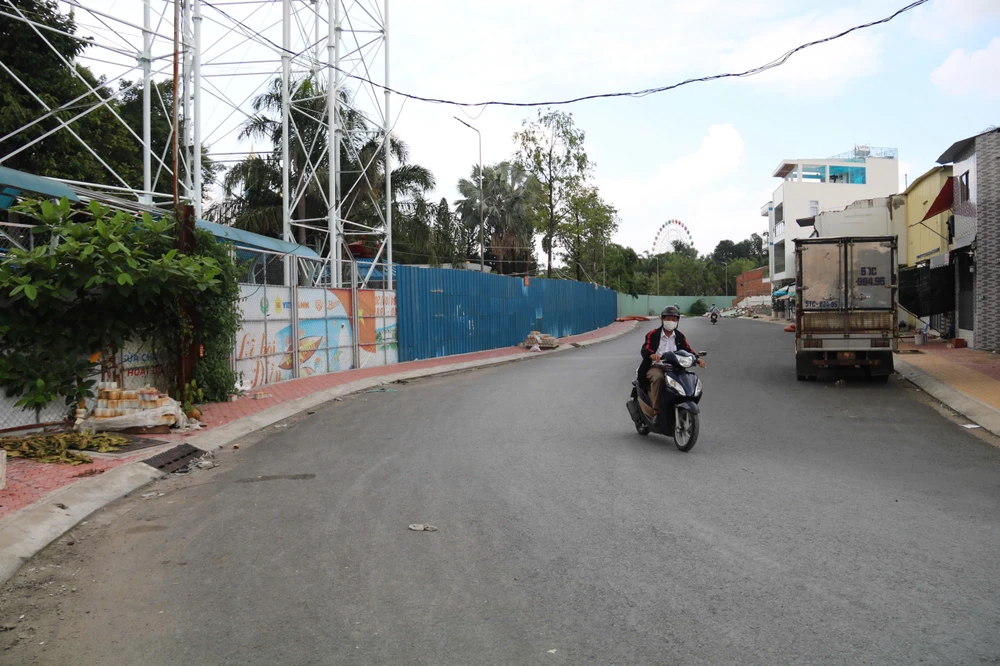 Dự án xây dựng đường vành đai Đầm Sen có mức đầu tư 161 tỉ đồng.