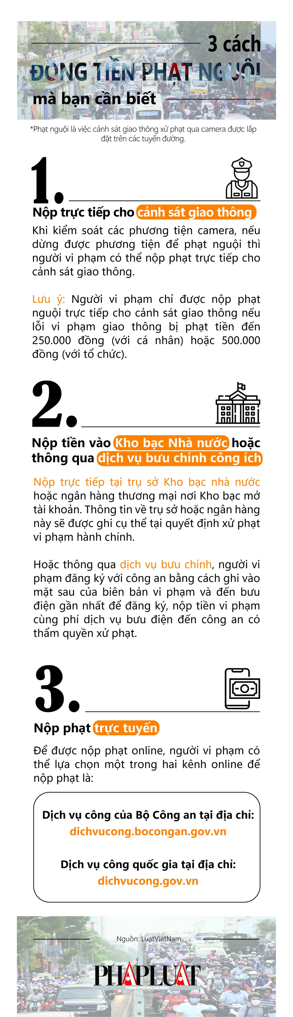 3 Cách đóng tiền phạt nguội mà bạn cần biết