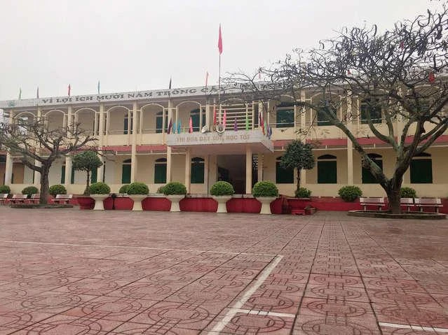 Trường THCS Lê Lợi, TP Chí Linh, Hải Dương, nơi xảy ra vụ việc. Ảnh: CTV