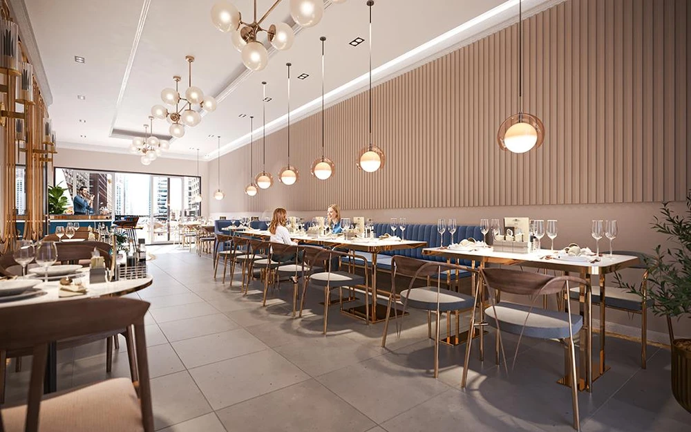 Không gian shophouse Imperia Grand Plaza Đức Hòa vừa tối ưu thương mại, vừa đáp ứng nhu cầu sống sang cho gia chủ.