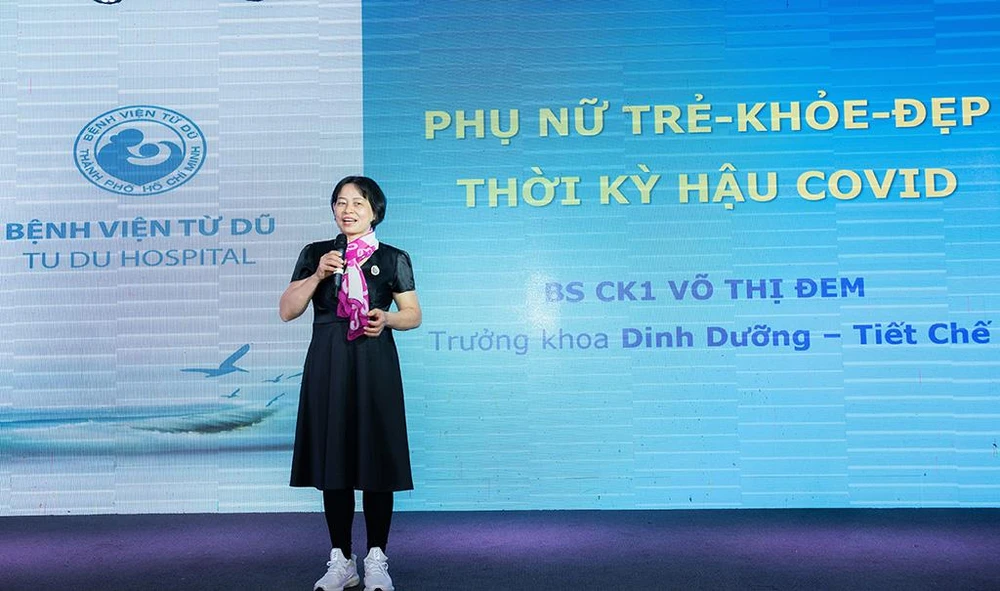 BS Võ Thị Đem – Trưởng khoa Dinh dưỡng BV Từ Dũ chia sẻ kiến thức về tầm quan trọng của nguồn dinh dưỡng cho mẹ và bé ngay từ giai đoạn thai giáo và phương pháp chăm sóc sức khỏe cho cả gia đình