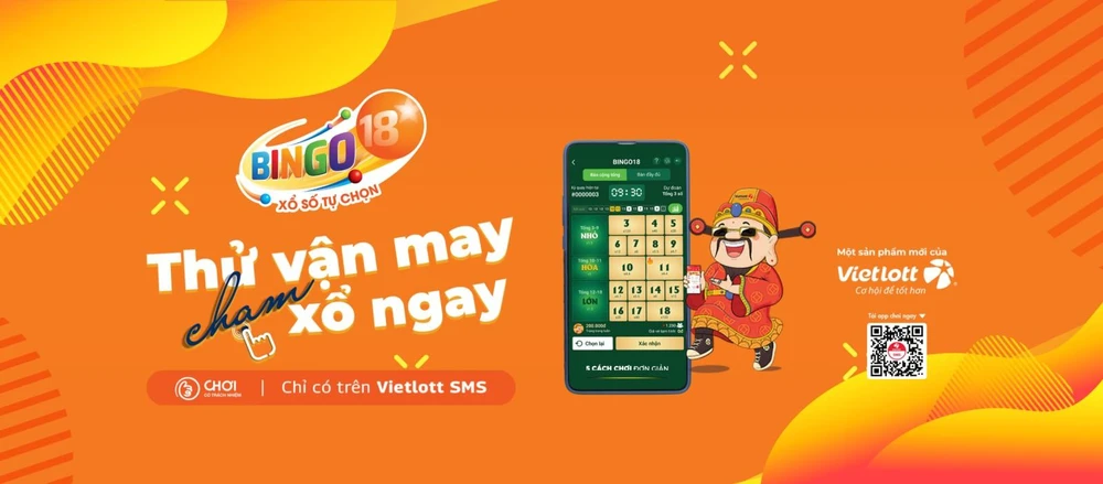 Xổ số quay nhanh Bingo18 chỉ được phát hành và kinh doanh trên kênh điện thoại chính thống của Vietlott