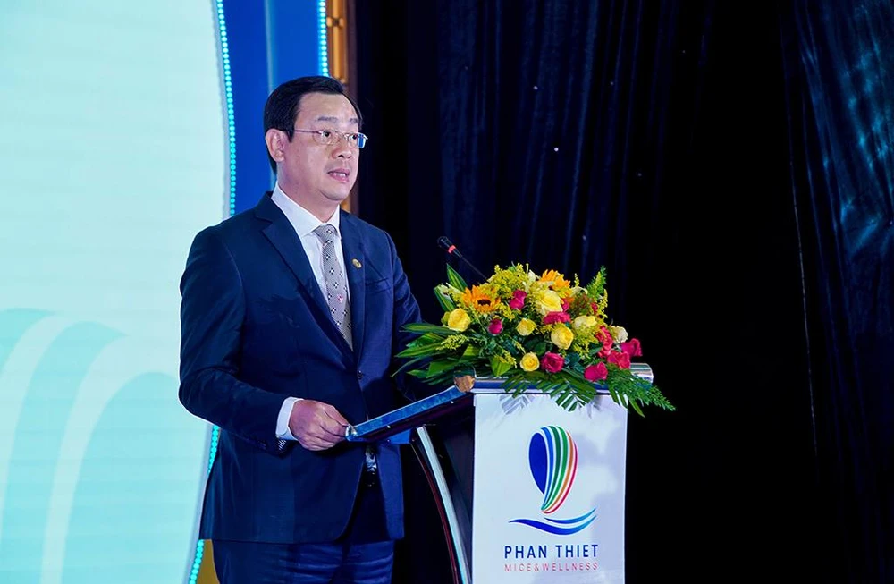 Ông Nguyễn Trùng Khánh – Tổng cục trưởng Tổng cục Du lịch, Bộ Văn hoá Thể thao và Du lịch phát biểu tại sự kiện.