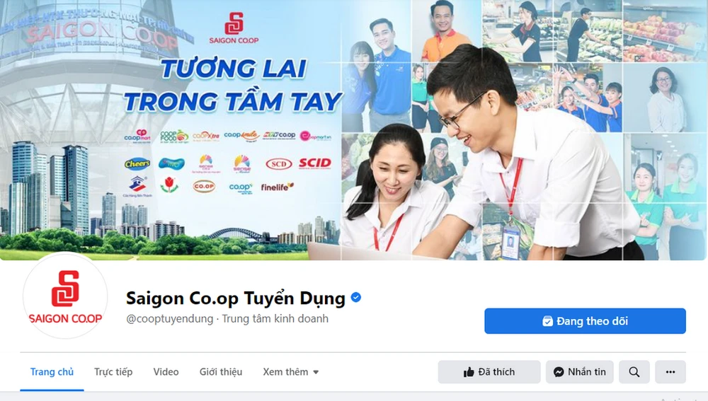Fanpage tuyển dụng chính thức của Saigon Co.op