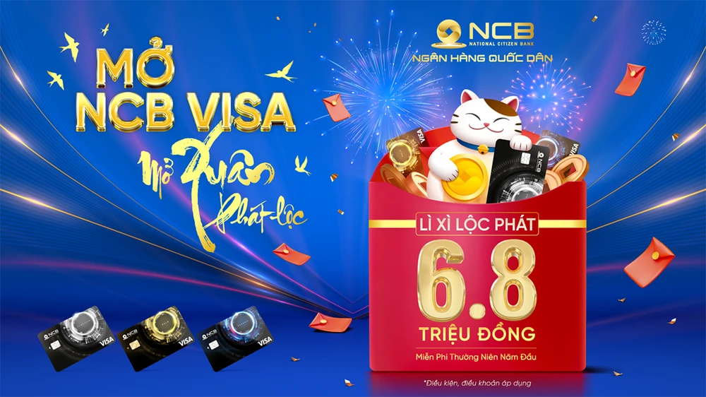 NCB ra mắt thẻ tín dụng NCB VISA với chương trình ưu đãi hấp dẫn dành riêng cho giới trẻ vào dịp cận Tết Nguyên Đán và đầu xuân Quý Mão 2023