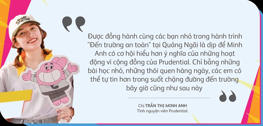 Chị Trần Thị Minh Anh, tình nguyện viên Prudential.