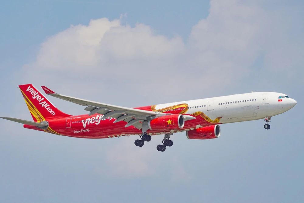 Tàu bay mới hiện đại của Vietjet.