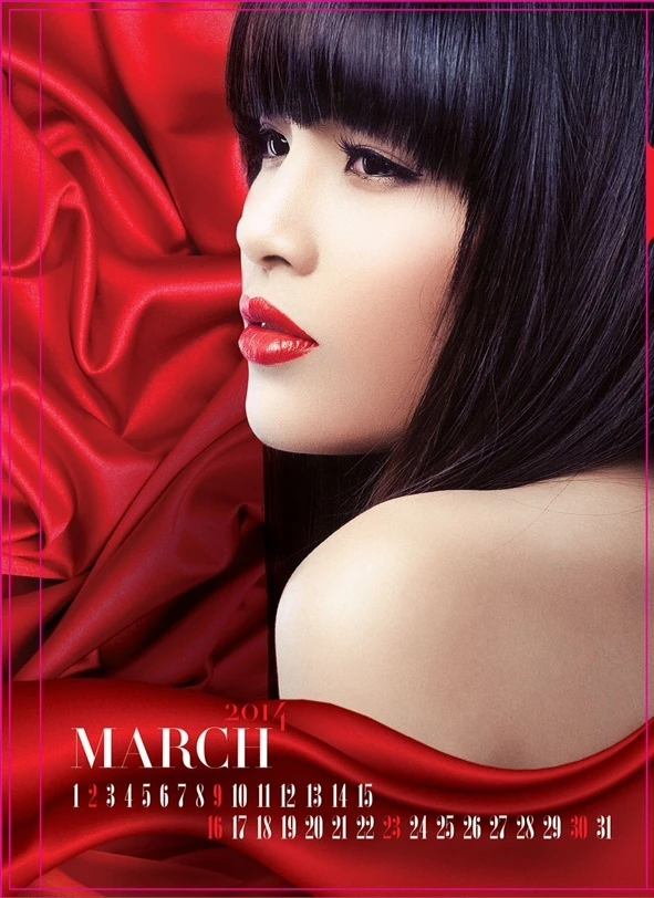 Chùm ảnh bán nude lịch 2014 của các người mẫu ảnh 3