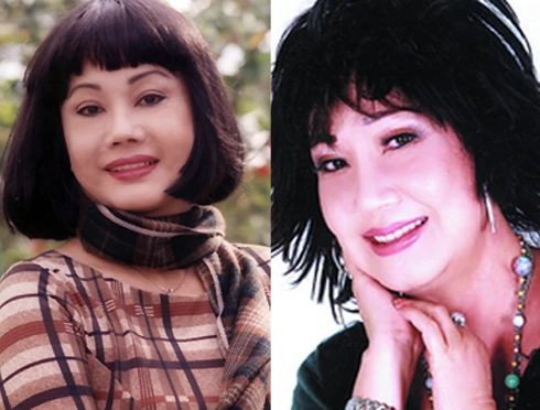 Kiều Phượng Loạn (trái) và Mỹ Chi tái ngộ nhau trong cùng một vở diễn.