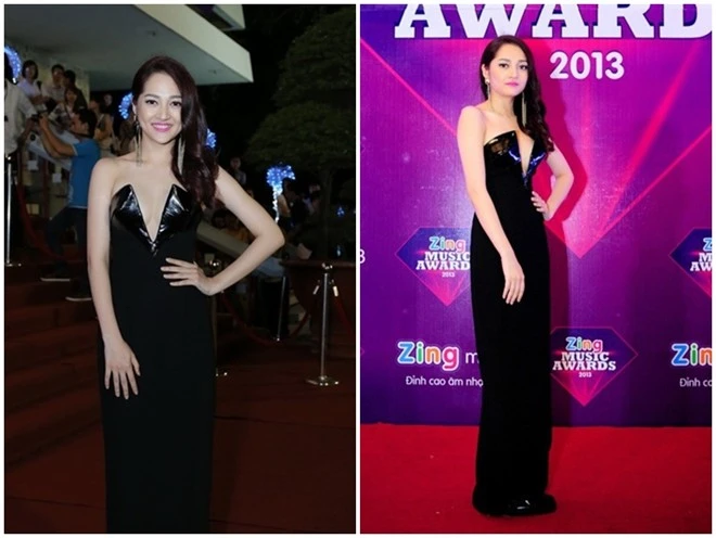 Phong cách váy áo cắt xẻ táo bạo tiếp tục phát huy sức ảnh hưởng đến các người đẹp showbiz. Trong lễ trao giải ZMA diễn ra vào ngày 7/1, ca sĩ Bảo Anh không ngần ngại diện một mẫu váy có đường xẻ sâu. Nữ ca sĩ The Voice mùa đầunhanh chóng thu hút sự quan tâm của truyền thông. Dù không sở hữu ngoại hình ''đốt mắt'' như Thái Hà, Minh Hằng nhưng với cách chọn trang phục theo kịp trào lưu và hợp vóc dáng, Bảo Anh đang dần nhận được điểm cộng về gu thẩm mỹ.