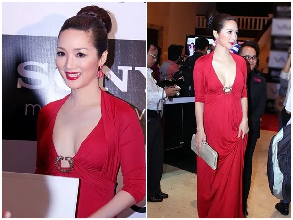 Ít ai biết rằng, Hoa hậu đền Hùng giáng My là người đi đầu xu hướng cổ áo khoét sâu rộng khi cách đây vài năm, người đẹp U40 từng xuất hiện với những bộ cánh có khoảng hở táo bạo. Thời điểm này, người đẹp tứ tuần nhận phải chỉ trích là chọn trang phục không phù hợp với lứa tuổi. Ở thời điểm hiện tại, những mẫu váy áo có khoảng hở sâu rộng đang trở thành xu hướng được các mỹ nhân đình đám ưa chuộng.