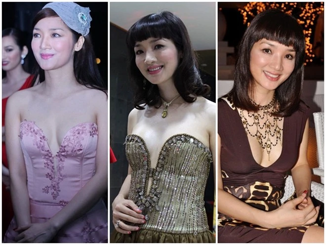 Những bộ cánh có điểm xẻ ngực rất phóng khoáng và đi trước xu hướng của Giáng My.