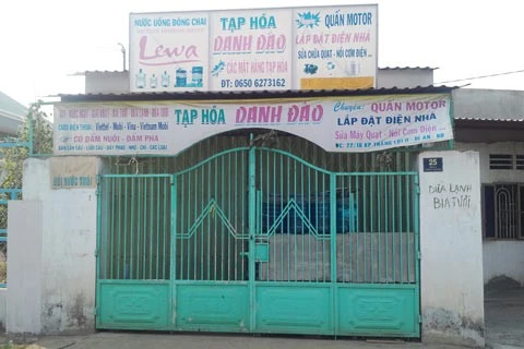 Ngôi nhà của bà Đào đóng chặt cửa suốt ngày.