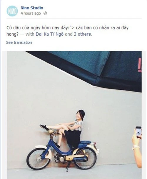 Studio chụp hình cưới cho Ngô Quỳnh Anh đã đăng tải hình ảnh của cô với dòng chữ: "Cô dâu của ngày hôm nay đây. Các bạn có nhận ra ai không". Studio chụp hình cưới cho Ngô Quỳnh Anh đã đăng tải hình ảnh của cô với dòng chữ: "Cô dâu của ngày hôm nay đây. Các bạn có nhận ra ai không".