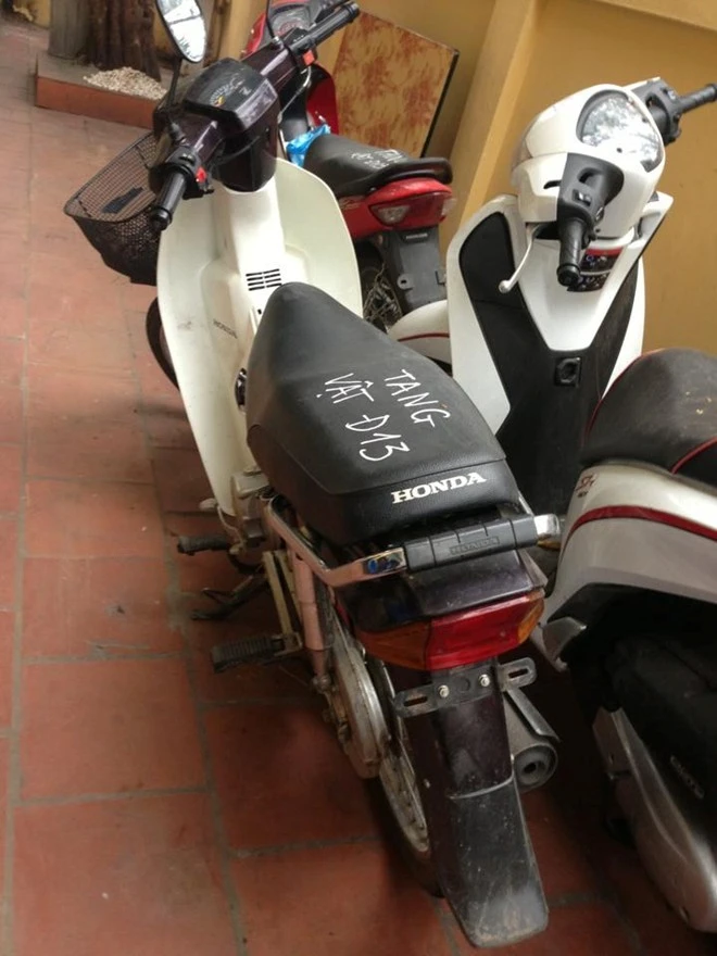 Chiếc xe Dream là tang vật vụ án.