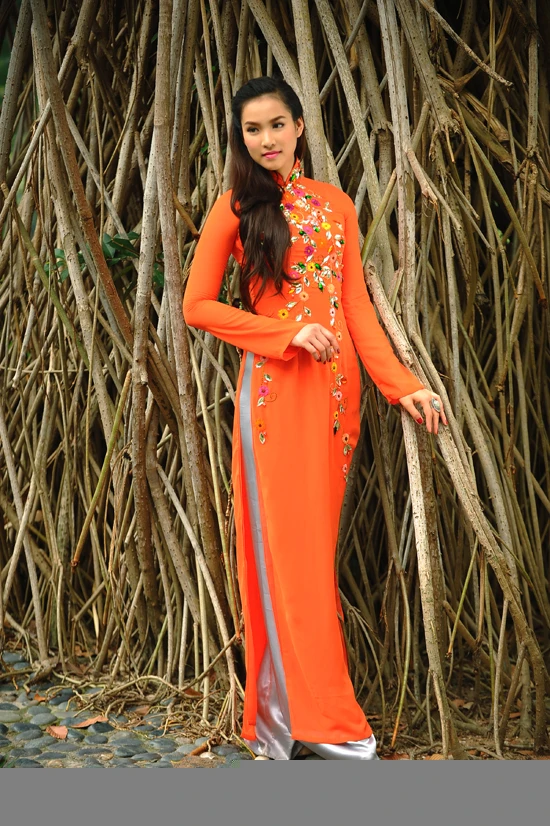 Vương Thu Phương đẹp mặn mà với áo dài ảnh 1