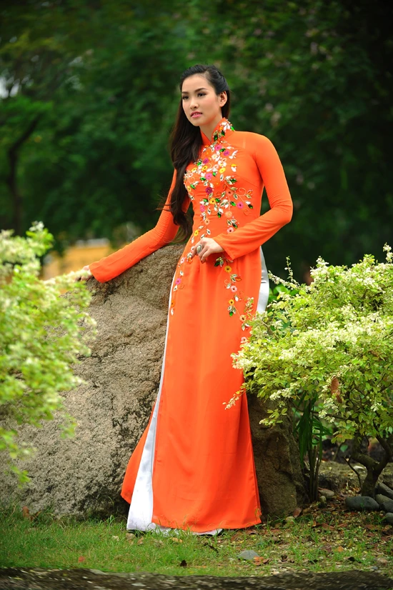 Vương Thu Phương đẹp mặn mà với áo dài ảnh 9