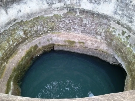 Nước giếng vẫn trong xanh.