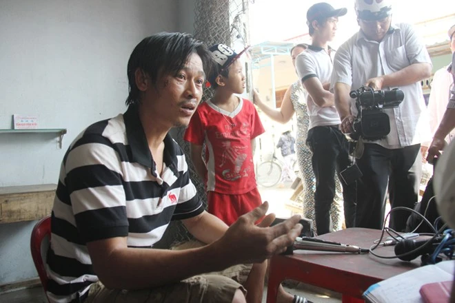 Anh Trung đang kể lại sự việc.