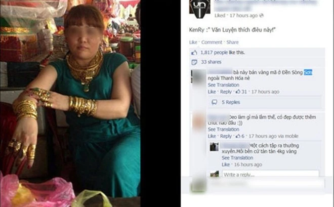 Câu chuyện chị Tình đeo vàng đã được cộng đồng mạng chia sẻ. Đền Sòng Sơn (còn gọi là đến Cô Chín) đã được nhà nước công nhận di tích lịch sử cấp quốc gia. Hằng năm, lễ hội Đền Sòng diễn ra từ ngày mùng 10 đến 26/2 âm lịch, trong đó ngày 25 là chính hội, đó là ngày Thánh Mẫu hạ giới. Sự kiện thu hút rất đông người dân tham dự.