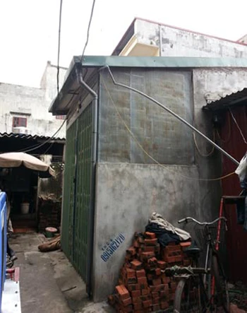 Ngôi nhà của chị Miên tại tổ 9, phường Phúc Đồng, Long Biên.