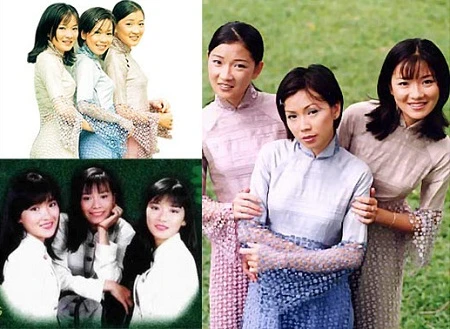 Tam ca Áo trắng thời mới thành lập.